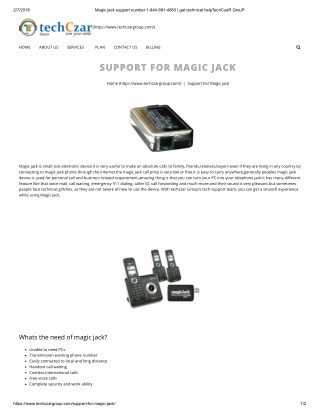 magic jack customer service 1844-891-4883