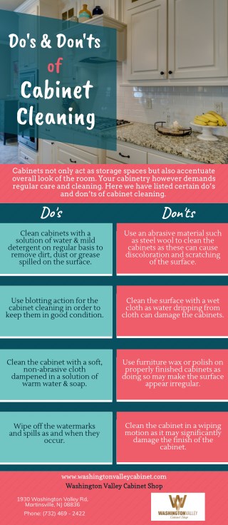 Do's & Don'ts Of Cabinet Cleaning