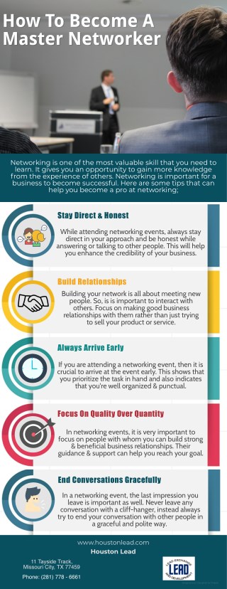 How To Become A Master Networker