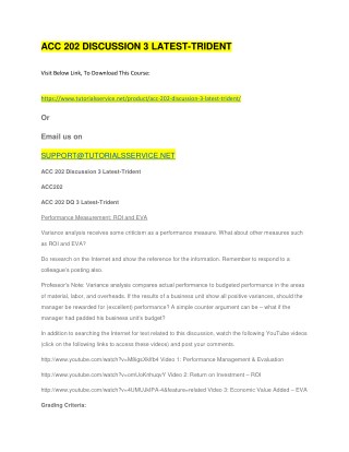 ACC 202 DISCUSSION 3 LATEST-TRIDENT