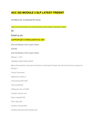 ACC 202 MODULE 3 SLP LATEST-TRIDENT