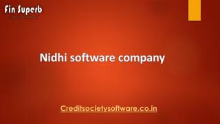 Simple and Amazing Nidhi Software