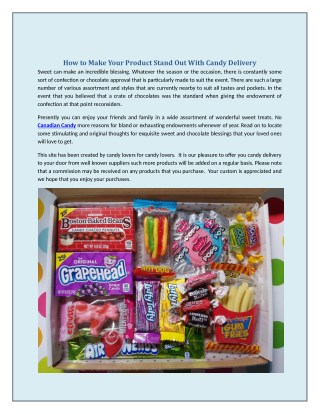 candy shipped to your door
