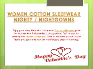 Women Cotton Sleepwear Nightgowns