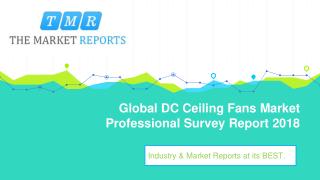 Global DC Ceiling Fans Industry Report Analysis with Market Share by Types, Applications and by Regions