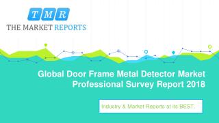 Global Door Frame Metal Detector Industry Report Analysis with Market Share by Types, Applications and by Regions