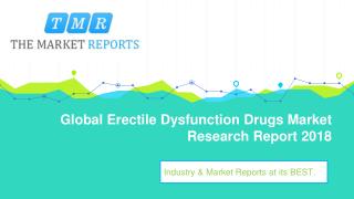 Erectile Dysfunction Drugs Market: Global Development Trends and Estimated Forecast is Shared in Latest Research