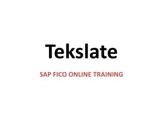 SAP FICO Training, SAP FICO Certification, SAP FICO Online videos