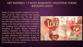 Get inspired: 17 most romantic Valentine theme wedding ideas - A2zWeddingCards