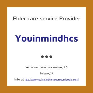 Elderly companion care services California