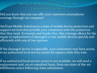 AmTrust Mobile Solutions â€“ Covered. Connected. Confident.