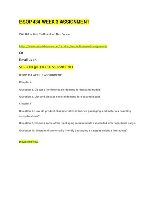 BSOP 434 WEEK 3 ASSIGNMENT