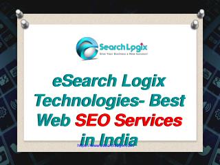 eSearch Logix Technologies- Best Web SEOÂ Services in India