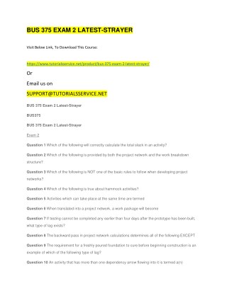 BUS 375 EXAM 2 LATEST-STRAYER