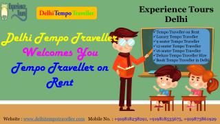 Tempo Traveller on Rent in Delhi ppt