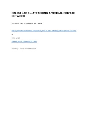 CIS 534 LAB 6 â€“ ATTACKING A VIRTUAL PRIVATE NETWORK