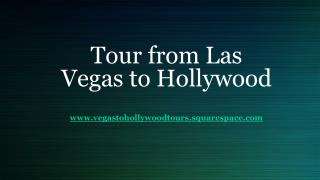 Las Vegas to Hollywood Tour