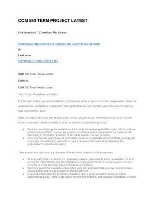COM 590 TERM PROJECT LATEST