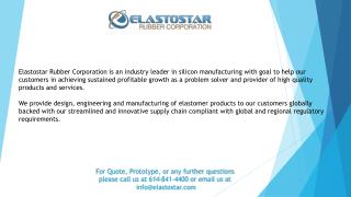 Various Type of Silicone Rubber Shapes By Elastostar