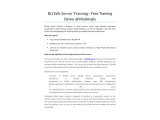 BizTalk Server Training - Online Certification Course
