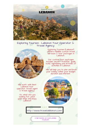 Exploring Tourism: Lebanon tour operator & Lebanon travel agent