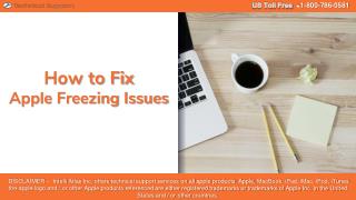 How to Fix Apple Freezing Issues