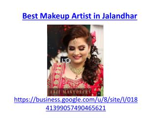 Get the best makeup artist in jalandhar