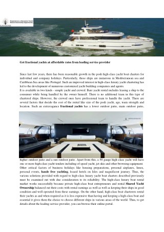 Hassle Free Yachting