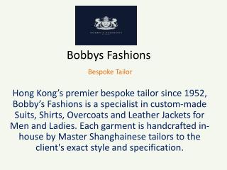 Best Bespoke Custom Tailors in Hong Kong