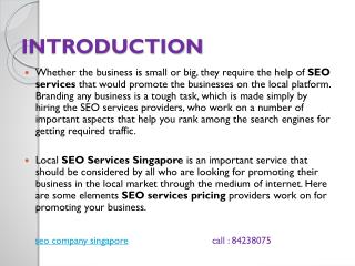 Best SEO service company - singapore