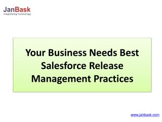 Your Business Needs Best Salesforce Release Management Practices