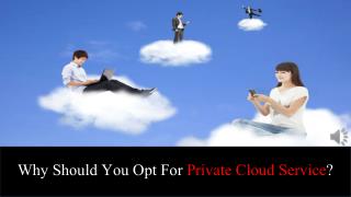 Why should You Opt for Private Cloud service?