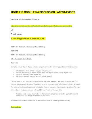 MGMT 210 MODULE 3.4 DISCUSSION LATEST-EMBRY