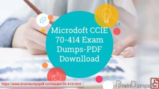 The Latest Microsoft 70-414 Exam Study Guide & Exam Dumps