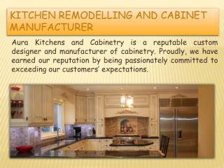 Kitchen Cabinet Maker Toronto - Aura Kitchens & Cabinetry Inc.