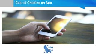 Cost of creating an app