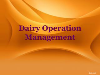 Should cost be the primary criterion in dairy operations planning Explain.