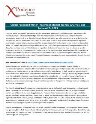 Global Produced Water Treatment Market Is Expected To Earn Major Revenue during the Forecast Period