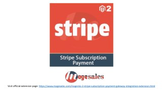 Magento 2 Stripe Subscription Payment Gateway Integration