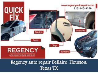 Regency auto repair Bellaire Houston Texas Tx