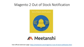 Magento 2 Out of Stock Notification