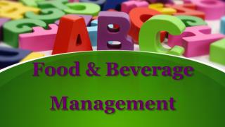 What do you really know about the requirement of food & beverage consumers How important is meal experience