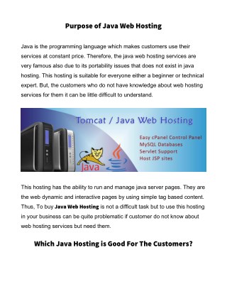 Java Web Hosting