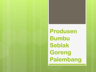Maknyuss!! 0857.7940.5211, Produsen Bumbu Seblak Goreng Palembang
