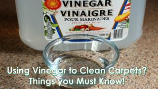 Using Vinegar to Clean Carpets? Things you Must Know!