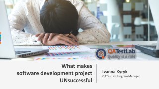 "What makes software development project UNsuccessful "