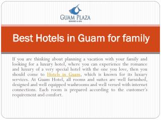 Best Hotels in Guam for family