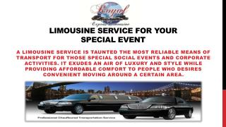 Limousine Service For Your Special Event