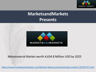 Metamaterial Market worth 4,634.8 Million USD by 2025