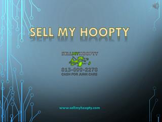 Get Cash for your Junk Cars in Tampa - SellmyHoopty